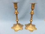 Stel koperen kandelaars – Engeland ca. 1750 A.D., Antiek en Kunst, Ophalen of Verzenden, Koper of Brons