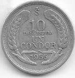 10  pesos  1956  Chili. km.  181, Postzegels en Munten, Munten | Amerika, Ophalen of Verzenden, Zuid-Amerika, Losse munt