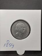 Halve gulden 1859 koning Willem III, Postzegels en Munten, Munten | Nederland, ½ gulden, Koning Willem III, Zilver, Ophalen of Verzenden