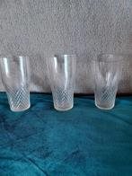 Diverse antieke kristallen glazen, ruit/waaier slijpsel, Antiek en Kunst, Antiek | Glas en Kristal, Ophalen of Verzenden