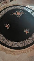 Handgeknoopt traditioneel chinees rond tapijt / kleed 209 cm, Ophalen, Chinees mid-century, Rond, 200 cm of meer
