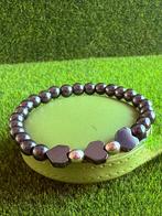 Hematiet Armband Zilver 950 Hartjes - Op Maat, Sieraden, Tassen en Uiterlijk, Ophalen of Verzenden, Nieuw, Zilver, Met bedels of kralen