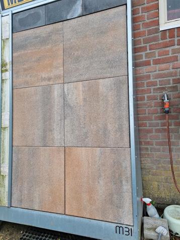 Nuance brown 60x60x4cm geïmpregneerd terrastegels s-partij  beschikbaar voor biedingen