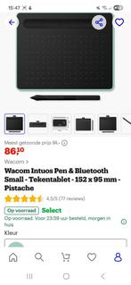 Wacom tekentablet, Computers en Software, Tekentablets, Ophalen of Verzenden, Zo goed als nieuw, Draadloos, Wacom