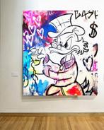 Eghna $ Cash $ , 2022 , acrylver 110x125 Dagobert Duck, Ophalen