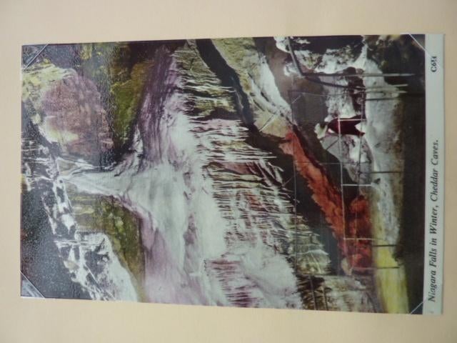 Ansichtkaart Engeland - Cheddar Niagara Falls winter, Ophalen of Verzenden, Zo goed als nieuw