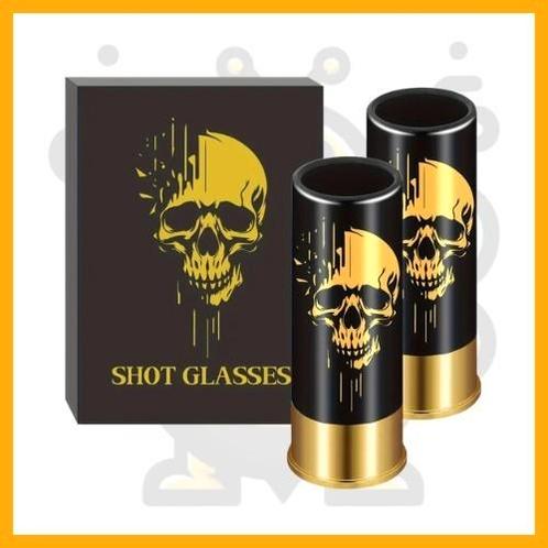 Schedel Shotglazen Set (2 stuks) – Geschenkdoos, Huis en Inrichting, Overige Huis en Inrichting, Nieuw, Verzenden