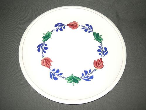 Boch Boerenbont, pannenkoekenbord O29,5 cm., Huis en Inrichting, Keuken | Servies, Zo goed als nieuw, Bord(en), Boerenbont, Aardewerk