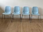 Blauwe eetkamerstoel IKEA 4 x, Huis en Inrichting, Stoelen, Ophalen, Blauw, Zo goed als nieuw, Vier