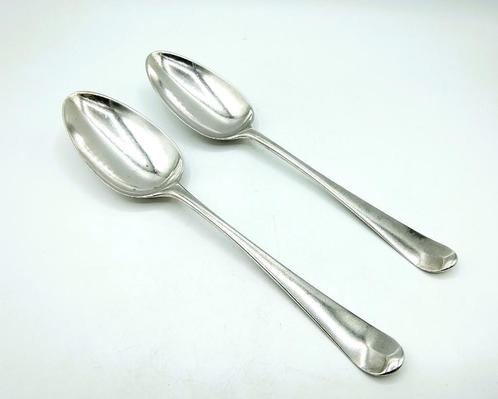 2 Zilveren lepels, G. Smith V, London, 1830, Antiek en Kunst, Antiek | Goud en Zilver, Zilver, Verzenden