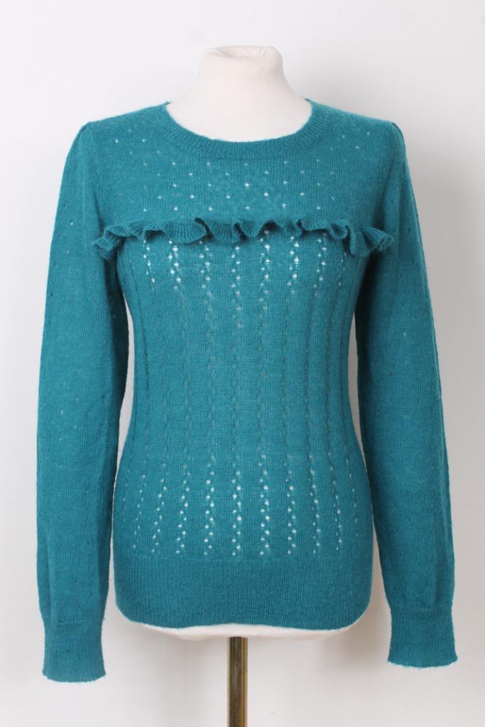 Herfst! Trui met wol van KING LOUIE maat 40 (L), Kleding | Dames, Truien en Vesten, Zo goed als nieuw, Maat 38/40 (M), Groen, Verzenden