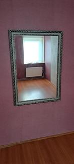 Zilverkleurige spiegel, Huis en Inrichting, Woonaccessoires | Spiegels, Ophalen, Zo goed als nieuw, 100 tot 125 cm, Minder dan 100 cm