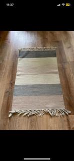 Vloerkleed - blauw, beige, roze, Ophalen of Verzenden, Gebruikt