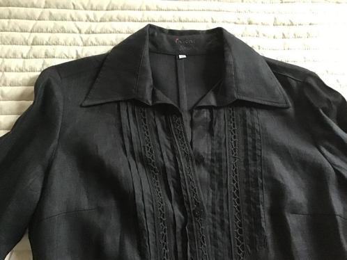 Zwarte lange tuniek of blouse van Invent finest., Kleding | Dames, Blouses en Tunieken, Zo goed als nieuw, Maat 38/40 (M), Zwart