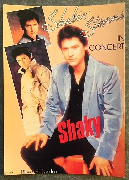 Ansicht Foto Shaky Stevens Shakin' Stevens Rock & Roll 80's, Verzamelen, Muziek, Artiesten en Beroemdheden, Ophalen of Verzenden