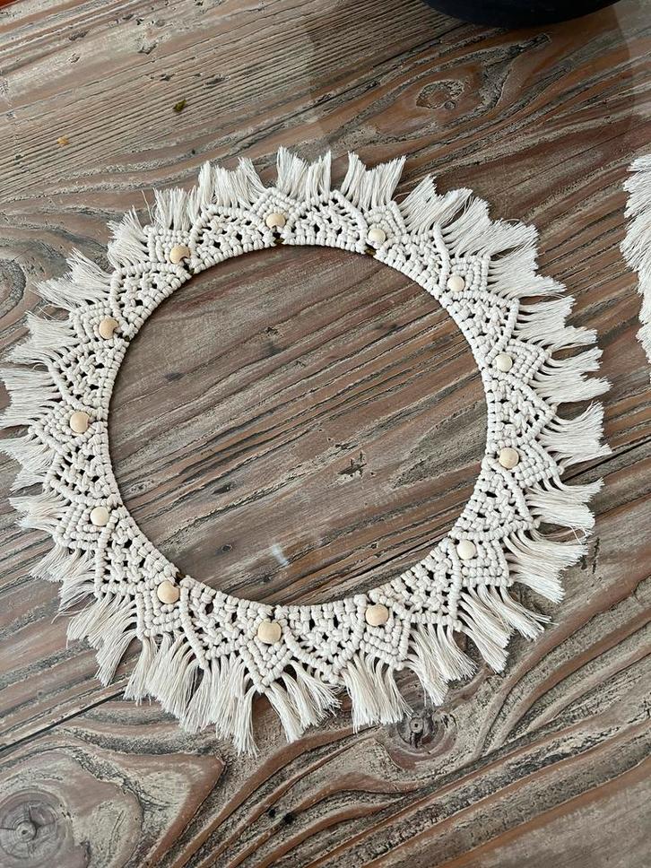 Macramé Wanddecoratie - Boho Stijl, Huis en Inrichting, Woonaccessoires | Wanddecoraties, Nieuw, Ophalen of Verzenden