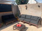 Ikea hardhouten loungeset, Tuin en Terras, Tuinsets en Loungesets, 5 zitplaatsen, Gebruikt, Hardhout, Bank