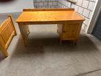 Blank houten bureau 80 cm x 1,60 m breed, Ophalen, Gebruikt