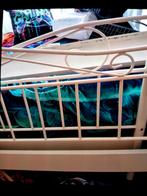 Witte ijzeren eenpersoons bed, Huis en Inrichting, Slaapkamer | Bedden, Ophalen