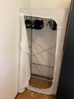 Handig kledingrek met hoes, Ophalen, Met plank(en), 100 tot 150 cm, 50 tot 100 cm