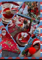 Mooi 4 delig rood servies kerst, Ophalen of Verzenden, Zo goed als nieuw