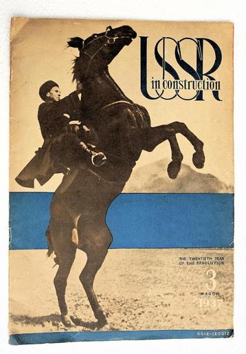 [Kozakken] USSR in Construction 1937 Nr. 3 Kaukasus Rusland beschikbaar voor biedingen