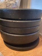 Olympische Halterset 125kg - Homegym, Krachttraining, Ophalen, Zo goed als nieuw, Halterset