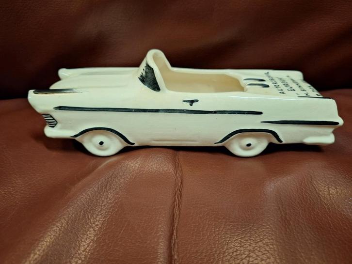 Plateel Reclame Auto - Autorijschool Eureka, Antiek en Kunst, Curiosa en Brocante, Ophalen of Verzenden