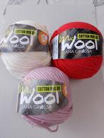 3 bollen cotton mix 80 Lana grossa mc wool, Ophalen of Verzenden, Nieuw, Breien of Haken, Wol of Garen