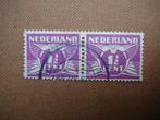 Nederland 1930 NVPH  R 59 in horizontaal paartje gestempeld, Ophalen of Verzenden, T/m 1940, Gestempeld