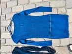 blauw jurkje  met rits maat m  c&a, Blauw, Ophalen of Verzenden, Maat 36 (S), Boven de knie