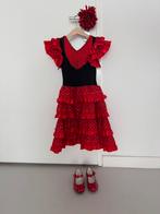 Flamencojurk met schoenen en haarclip maat 128-134, Kinderen en Baby's, Ophalen of Verzenden, Zo goed als nieuw, 134 t/m 140, Meisje