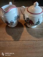 Melk en suiker setje van Wedgwood kerst, Antiek en Kunst, Antiek | Servies compleet, Ophalen of Verzenden