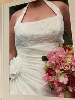 Prachtige halter trouwjurk maat 40/42 roomwit, Verzenden, Zo goed als nieuw, Wit, Trouwjurk