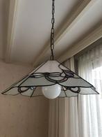Vintage Tiffany Hanglamp eettafellamp Glas in Lood, Ophalen, Zo goed als nieuw, Glas