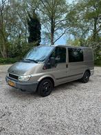 Ford Transit 2.0 D 260S FD DC 100 LR 4.23 2002 DUBBEL CABINE, Auto's, Origineel Nederlands, Te koop, 6 stoelen, 1850 kg