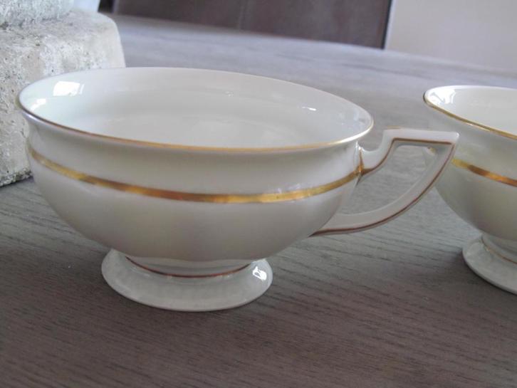 2 Rosenthal Maria Thee Kop / Koppen Goudkl. Randen, Huis en Inrichting, Keuken | Servies, Gebruikt, Kop(pen) en/of Schotel(s)