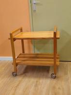 Vintage Opal Serveerwagen Drankenwagen Trolley  Bijzettafel, Ophalen, 50 tot 100 cm, Opal, Nvt