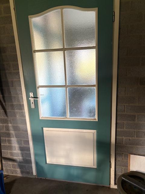 Opdekdeuren compleet met kozijnen, Doe-het-zelf en Verbouw, Deuren en Horren, Gebruikt, Binnendeur, 200 tot 215 cm, 80 tot 100 cm