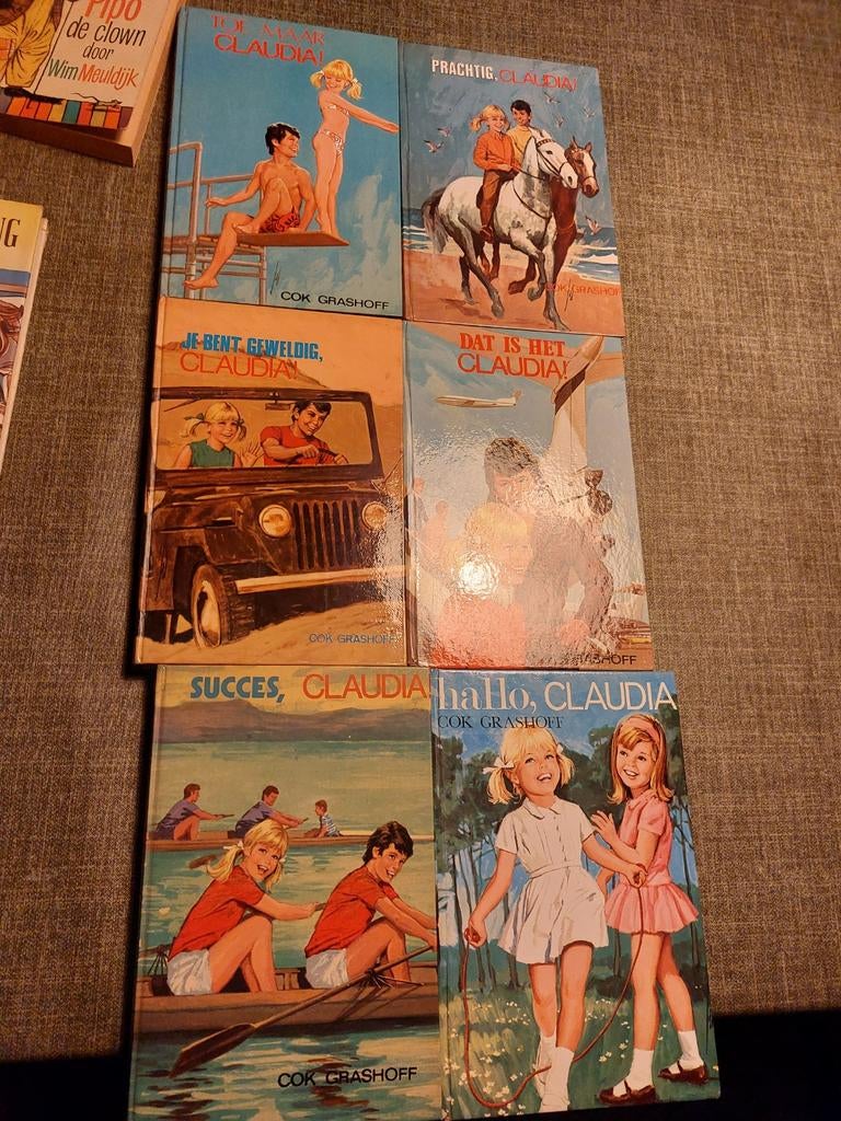 Claudia Boeken Set van 6, Ophalen, Gelezen, Cok Grashoff, Fictie algemeen
