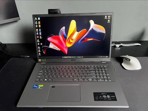 Acer aspire 5 17 inch i7 rtx 2050, Computers en Software, Windows Laptops, Zo goed als nieuw, 17 inch of meer, SSD, 2 tot 3 Ghz