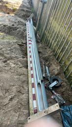 Zonnescherm 4 meter breed, Tuin en Terras, Zonneschermen, Ophalen, Gebruikt, Knikarmscherm