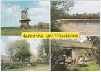 Vilsteren (Ov) 4 vensterkaart met De Vilsterse molen 1978, Verzamelen, Ansichtkaarten | Nederland, Gelopen, Overijssel, Verzenden