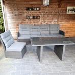 Loungebank met tafel, Wicker, Bank, Zo goed als nieuw, Ophalen