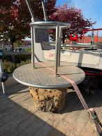 Rvs draaitoestel draaischijf, Tuin en Terras, Tuintafels, Ophalen of Verzenden, Zo goed als nieuw, Rechthoekig, Rvs