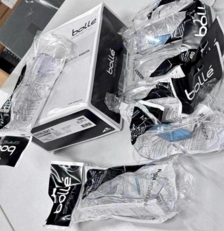 Bolle Overlight II - doos met 7 veiligheidsbril veiligheid, Doe-het-zelf en Verbouw, Veiligheidsbrillen, Nieuw, Ophalen of Verzenden