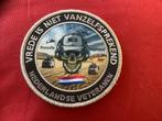 Badge van de NLD Veteraren met velcro, Verzamelen, Ophalen of Verzenden, Landmacht, Nederland, Embleem of Badge