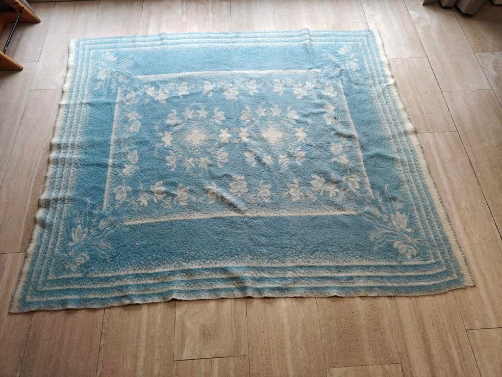 Wollen deken 2 persoons, Wit, Tweepersoons, Ophalen of Verzenden, Deken of Dekbed