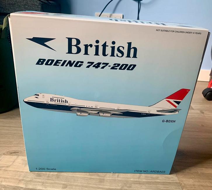 British Airways Boeing 747-200, Verzamelen, Luchtvaart en Vliegtuigspotten, Nieuw, Schaalmodel, Ophalen of Verzenden
