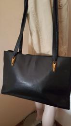 Originele PLINIO VISONA leren handtas, 40 tot 60 cm, 30 cm of meer, Zwart, Minder dan 35 cm